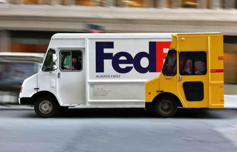 ad wars Fedex and DHL