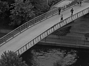 Corktown bridge in over Rideau Canal
